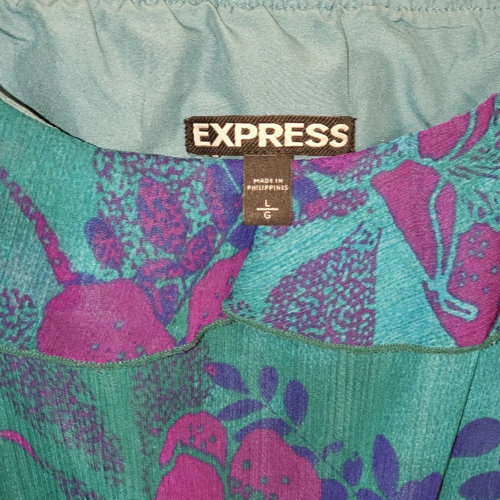 Express Lightweight Ruffled Strappy Dress NWOT - Picture 2 of 6